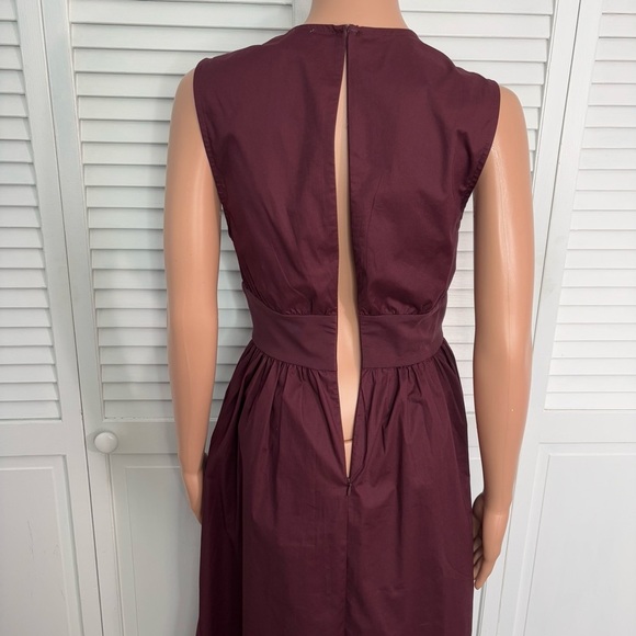 WEWOREWHAT Keyhole Midi Dress in Eggplant Size Small - Picture 7 of 12
